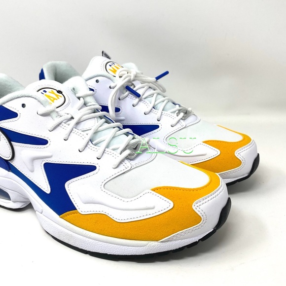 🌿Sale🌿 Nike Air Max 2 Light PRM Leather White Men Size 10 Sneakers BV0987 102 - Picture 4 of 9